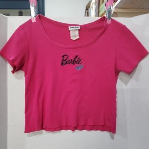 Vintage Barbie Embroidered Jerry Leigh knit Shirt Juniors L 💗 L👀K